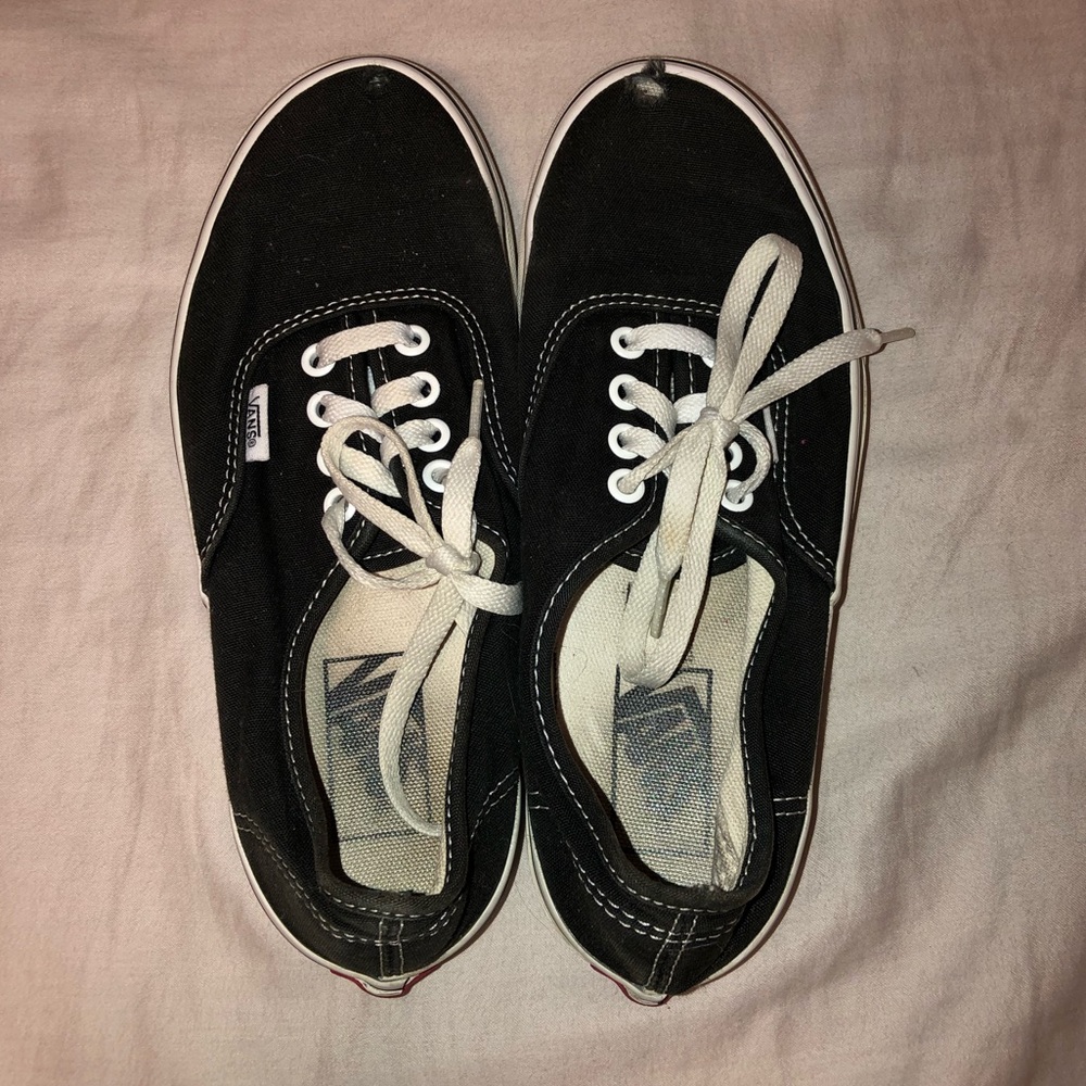 Black Authentic Vans